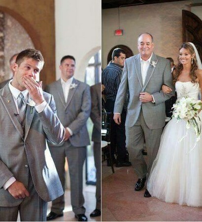 romantic, cry and groom