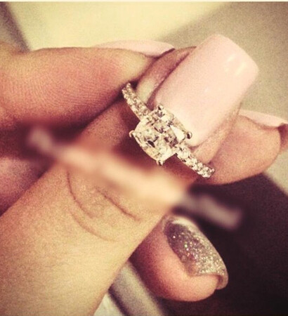 pink, engagement ring and rich