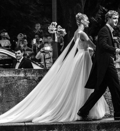 Armani, pierre casiraghi and beatrice borromeo
