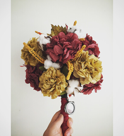 fall, flowers and gold
