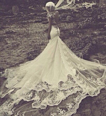 wedding dress, train and bridal gown