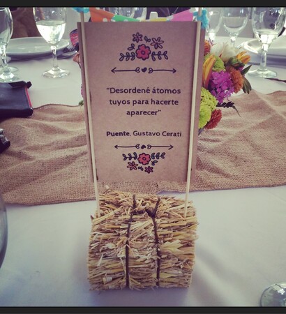 table, boda and gustavo cerati