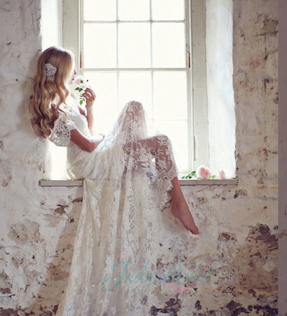 sheath wedding dress