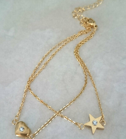 naiades, bridesmaid gift and layered anklet