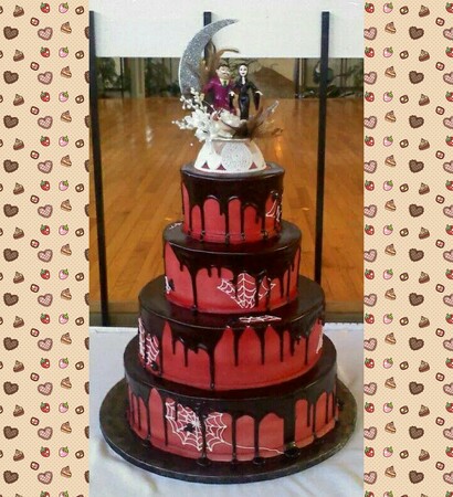 cake, romance and addams family