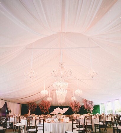 best day, wedding table and lights