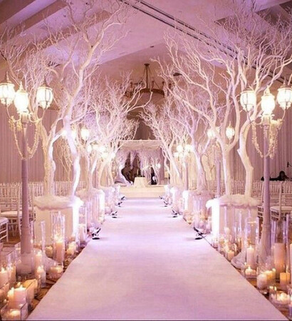 wedding decor, white decor and idea