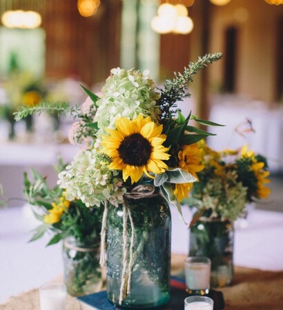 decor, centerpiece and jar