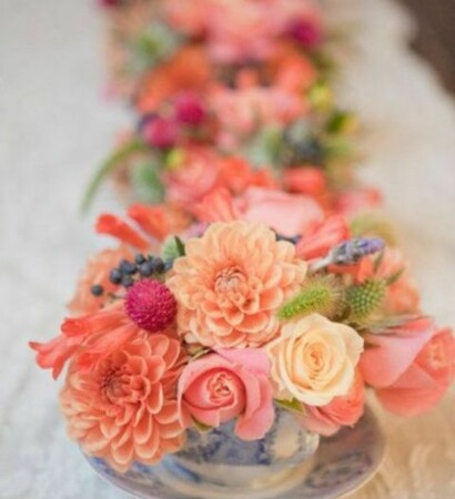 creative, centerpiece and rustic