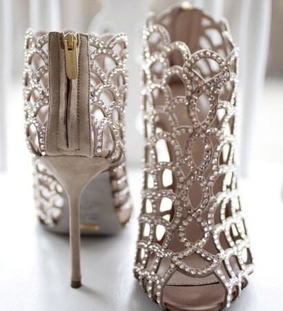 shoes, wedding card and wedding crown