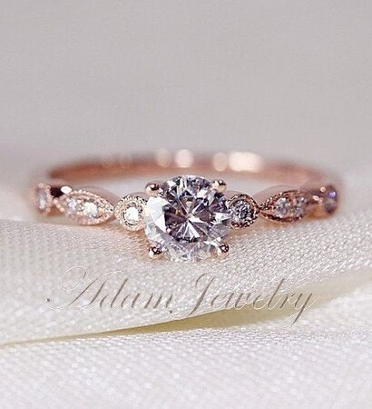 engagement, rose gold and jewelry