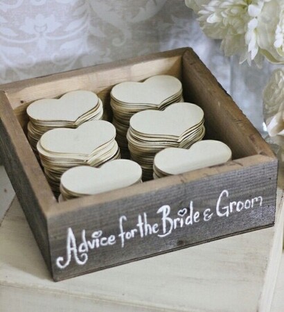 bride, heart and box