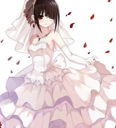 roses, beautiful and white dress