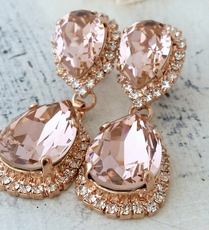 stud earrings, wedding jewelry and Prom