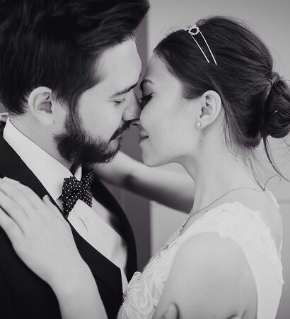 bride, accessories and couple