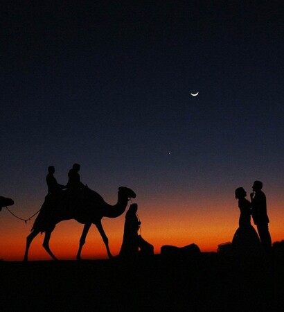 moon, love and desert