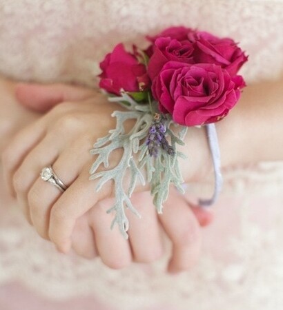 feminine, colours and corsage