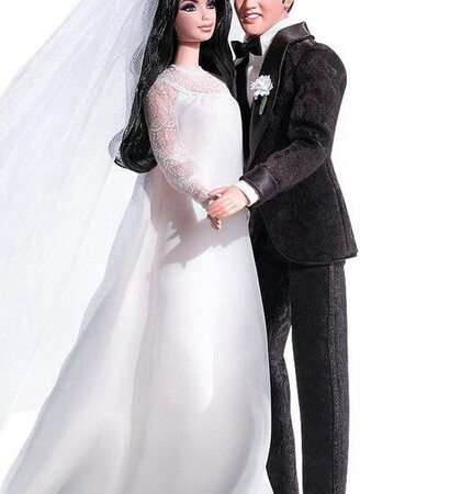 black, doll and groom