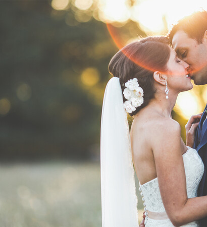 bride, dress and sunshine