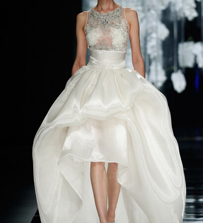 runway, model and gown