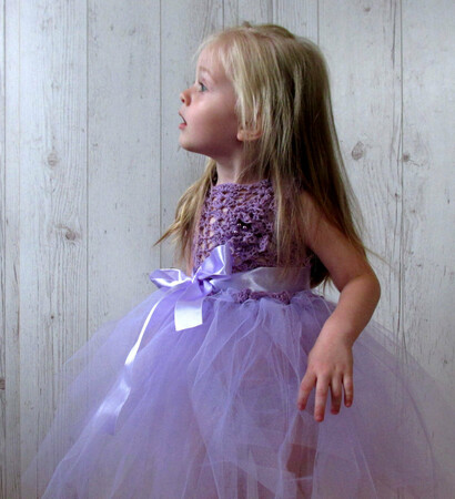 flowergirl, dress and purple