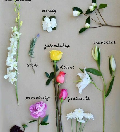 flowers, type and arrangement