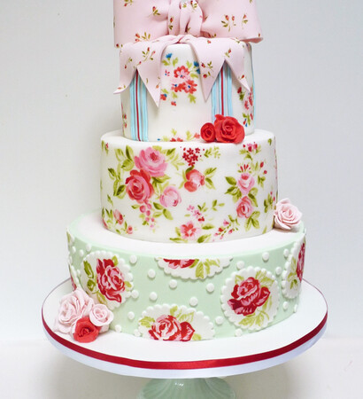 bow, cute and wedding cake