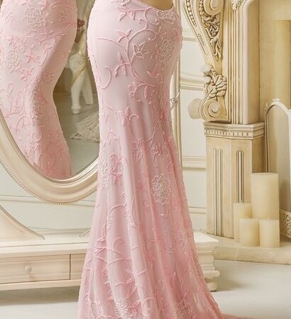 pastel, wedding dress and glitzy