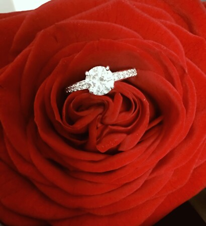 flowers, amour and bague