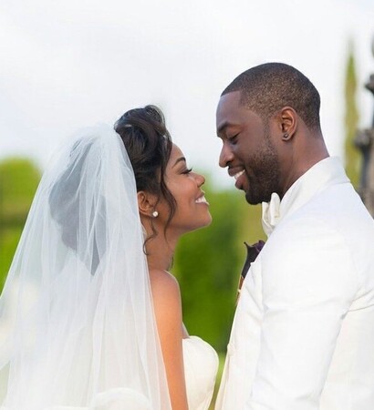 gabrielle union, anniversary and dwayne wade