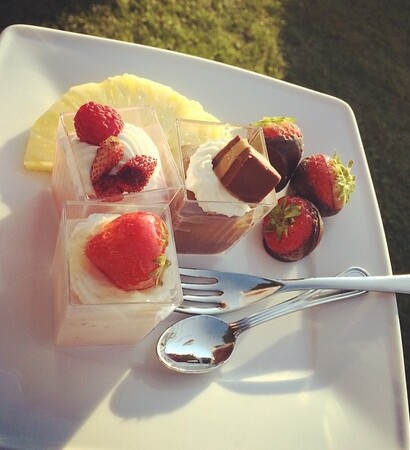 summer, wedding cake and lake