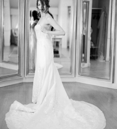 dress, mirror and hair