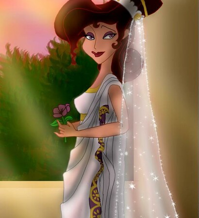 hercules, wedding dress and disney woman