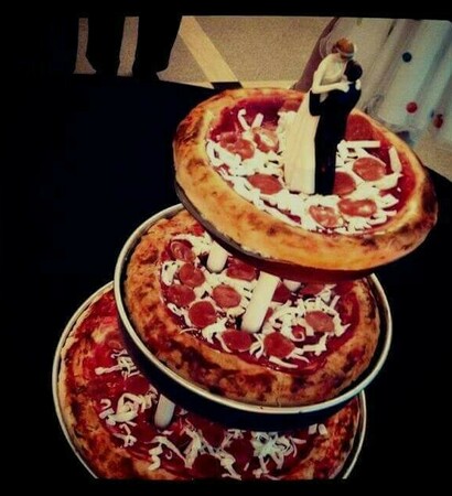 cake, pizza and food