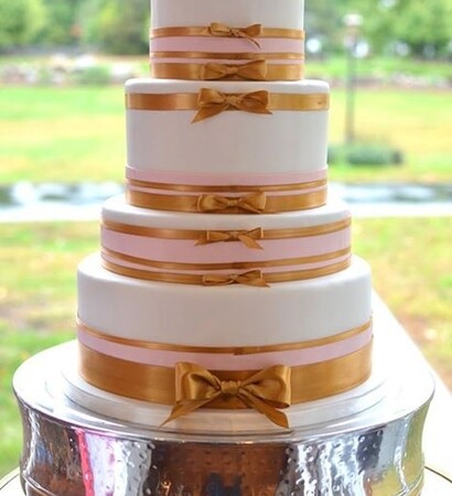 ribbons, cake with ribbons and pretty cake