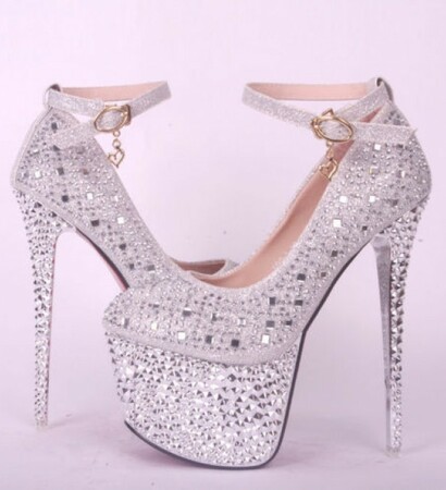 high heals and wedding shoes