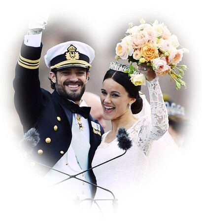 suecia, sofia hellqvist and carlos felipe