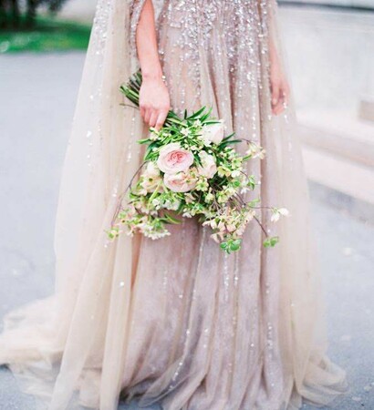 floral, dusty pastel and whimsical