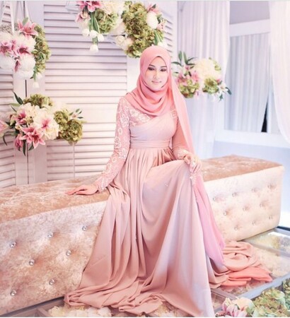 muslima, hijabi and flowers