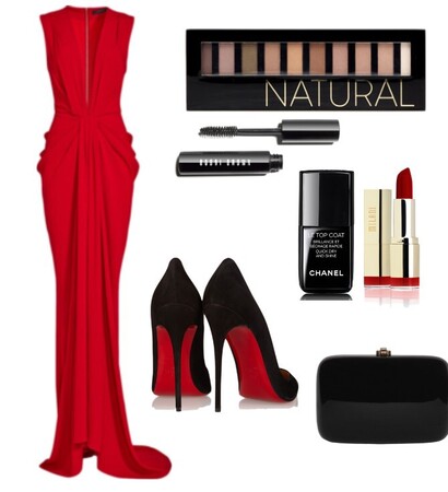 lipstick, outfit and nail lacquer