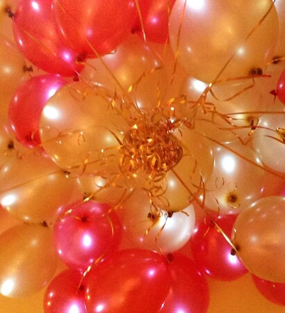wedding day, happy birthday and ballon