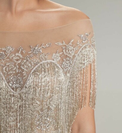 shimmery, wedding dress and glowing