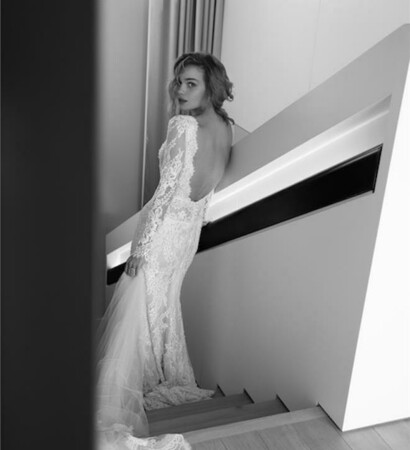 wedding dress, dress and bride