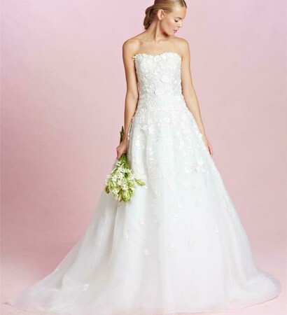 wedding dress, dress and bride