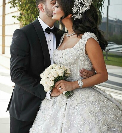 bride, white and gown