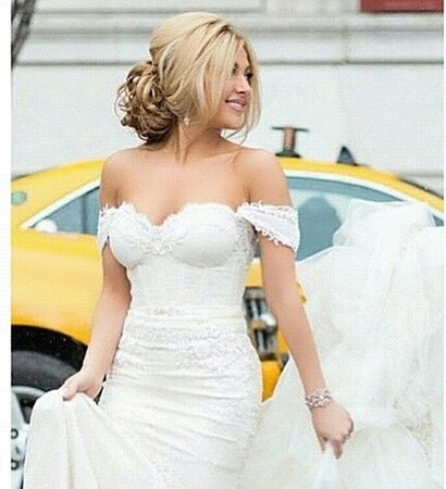 make-up, wedding dress and vjenčanica