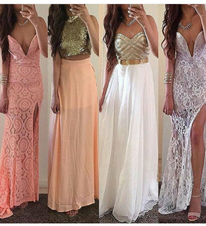 outfit, mode and gown