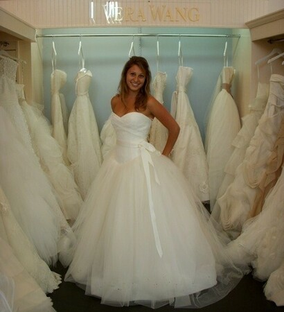 engagement, bouquet and wedding dress