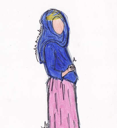 auliaprimadini, fashion hijab and illustration
