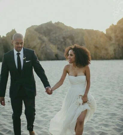 blackcouple and bride
